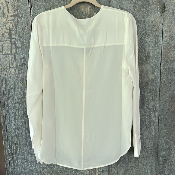 THAKOON Ivory Silk Wrap Blouse - Picture 5 of 8